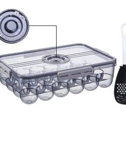 Porta huevos para refrigerador JMSWENJUAN con Escala de