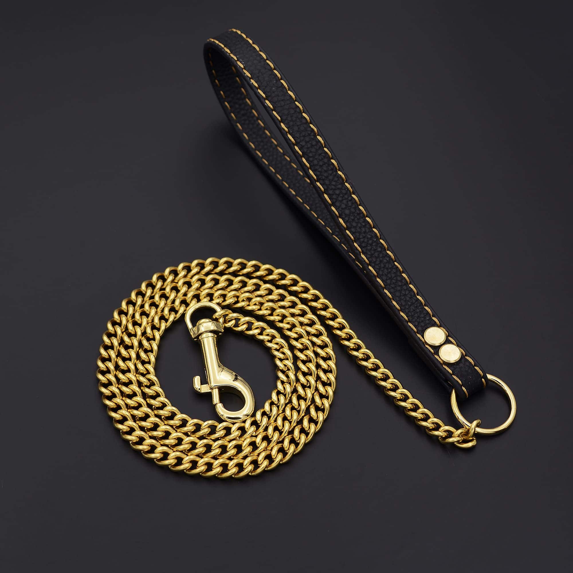 Correa de tracción metálica antimordeduras de 9 mm, cadena - Imagen 8