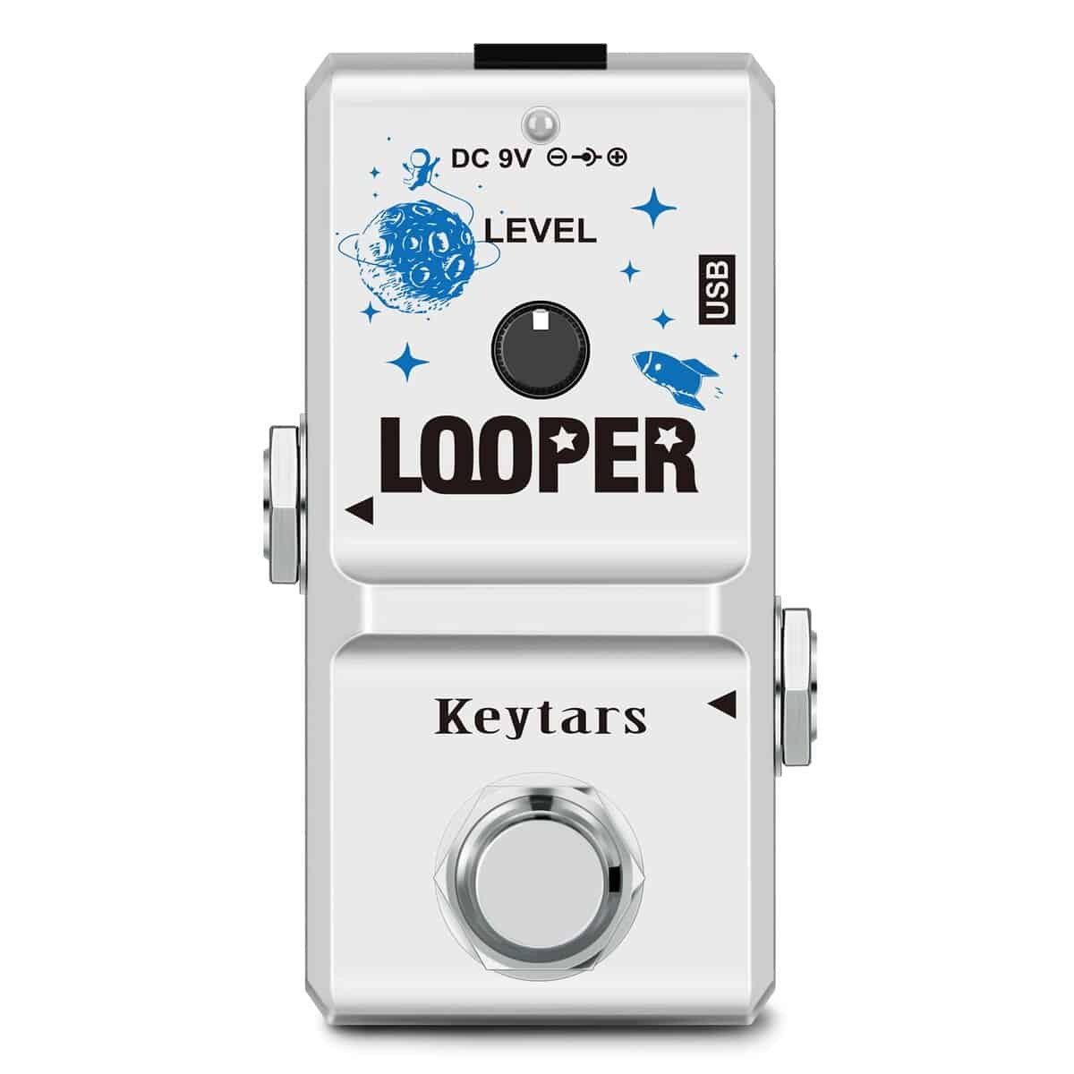 Pedal de Guitarra Looper Keytars 10 Minutos de Grabación