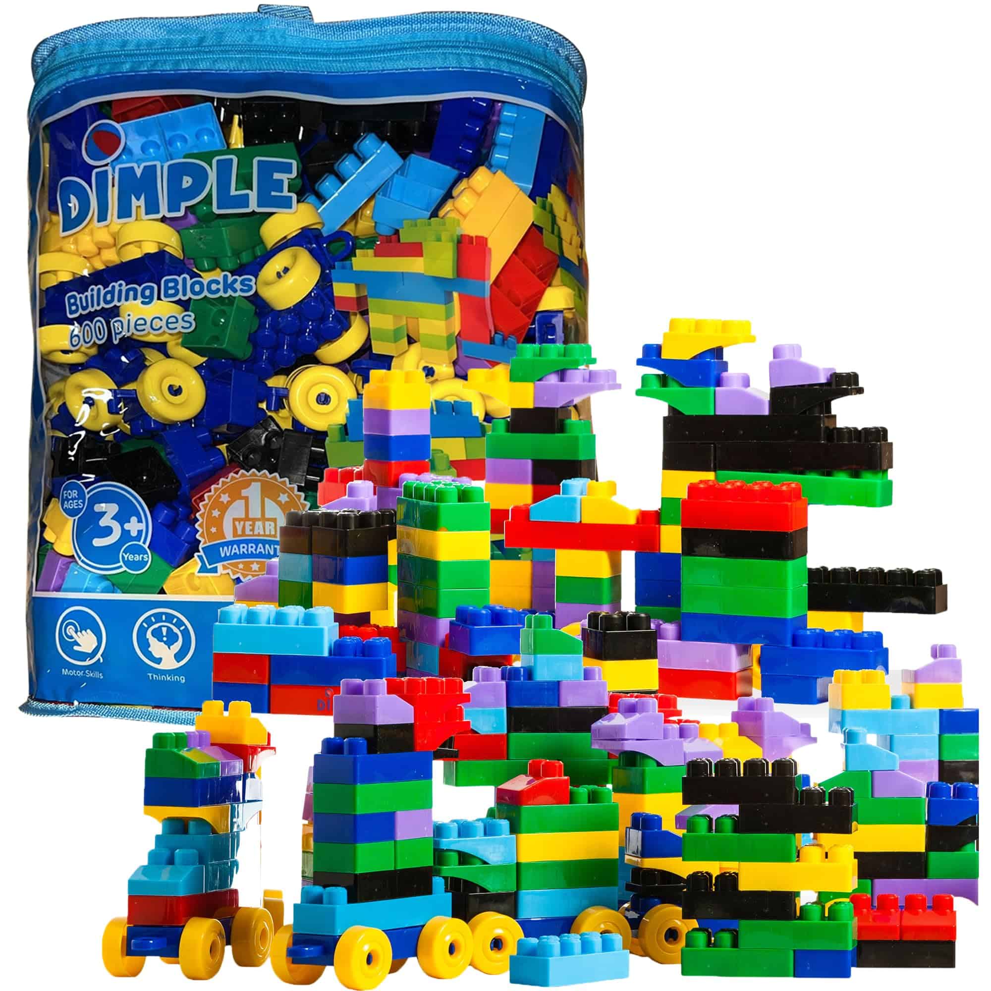 Bloques de Construcción Grandes para Niños Pequeños (600 - Imagen 7