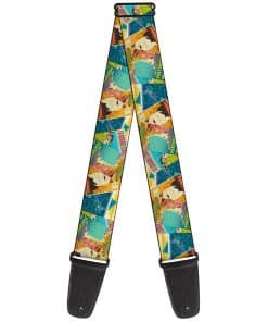 Correa de guitarra Buckle-Down - Collage apilado de Luca