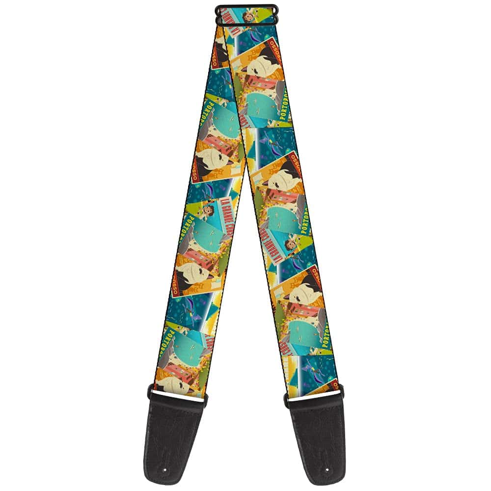 Correa de guitarra Buckle-Down - Collage apilado de Luca