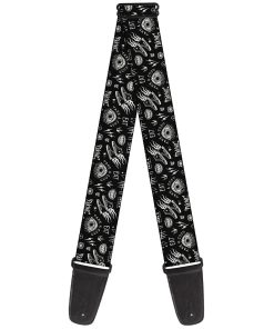 Correa de guitarra Buckle-Down - Cruella Rebel Heart Badge