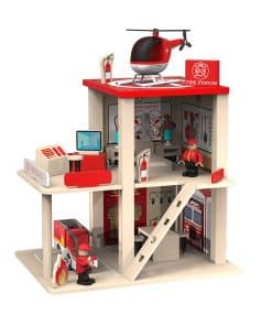 Juego de Estación de Bomberos de Madera BBtinker, Muñecos