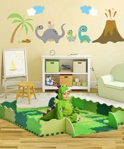 Tapete de Juego de Espuma para Bebés Dino, 36 Piezas de
