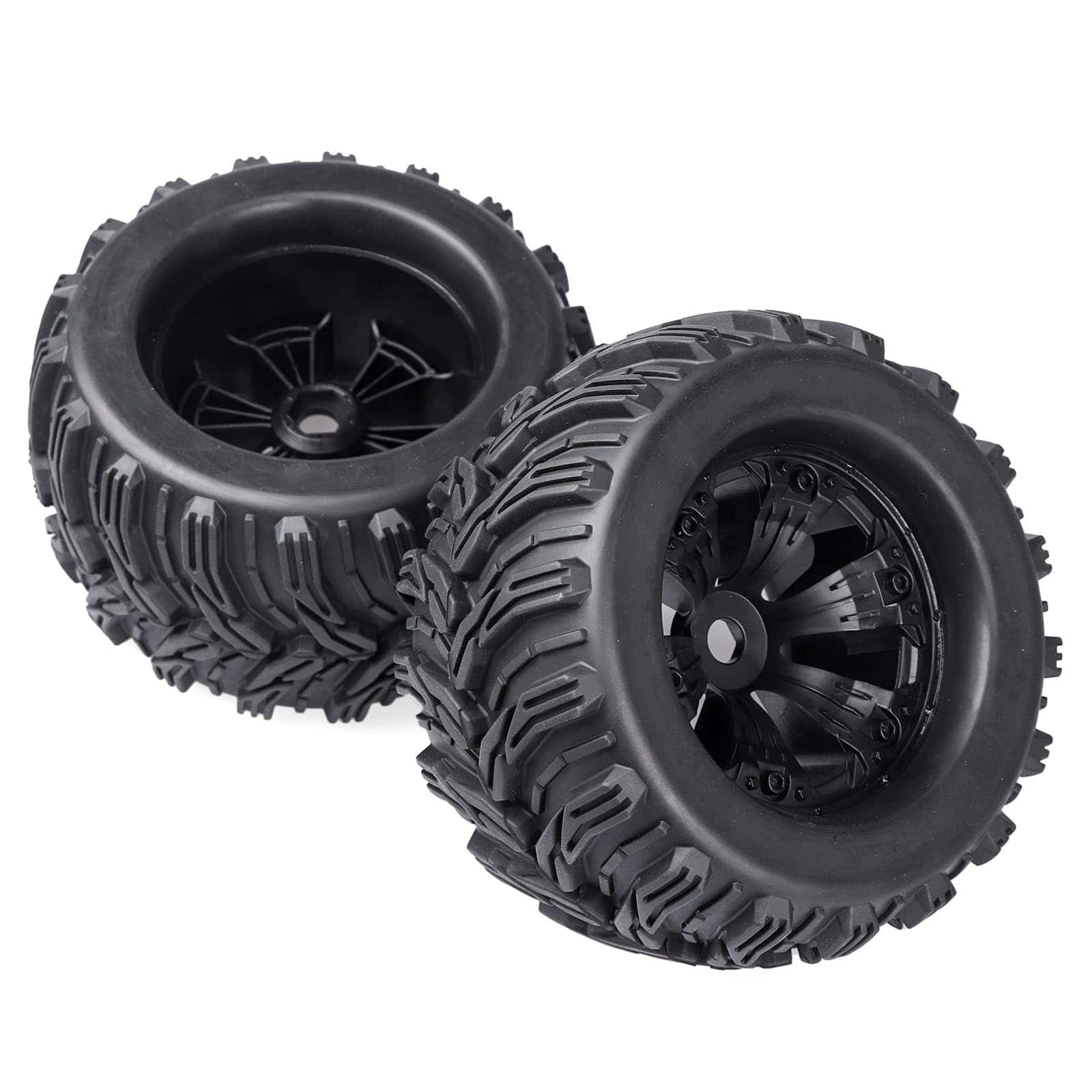 Aimrock Ruedas y Neumáticos RC pre-pegados de 17mm Hex 3.8 - Imagen 6