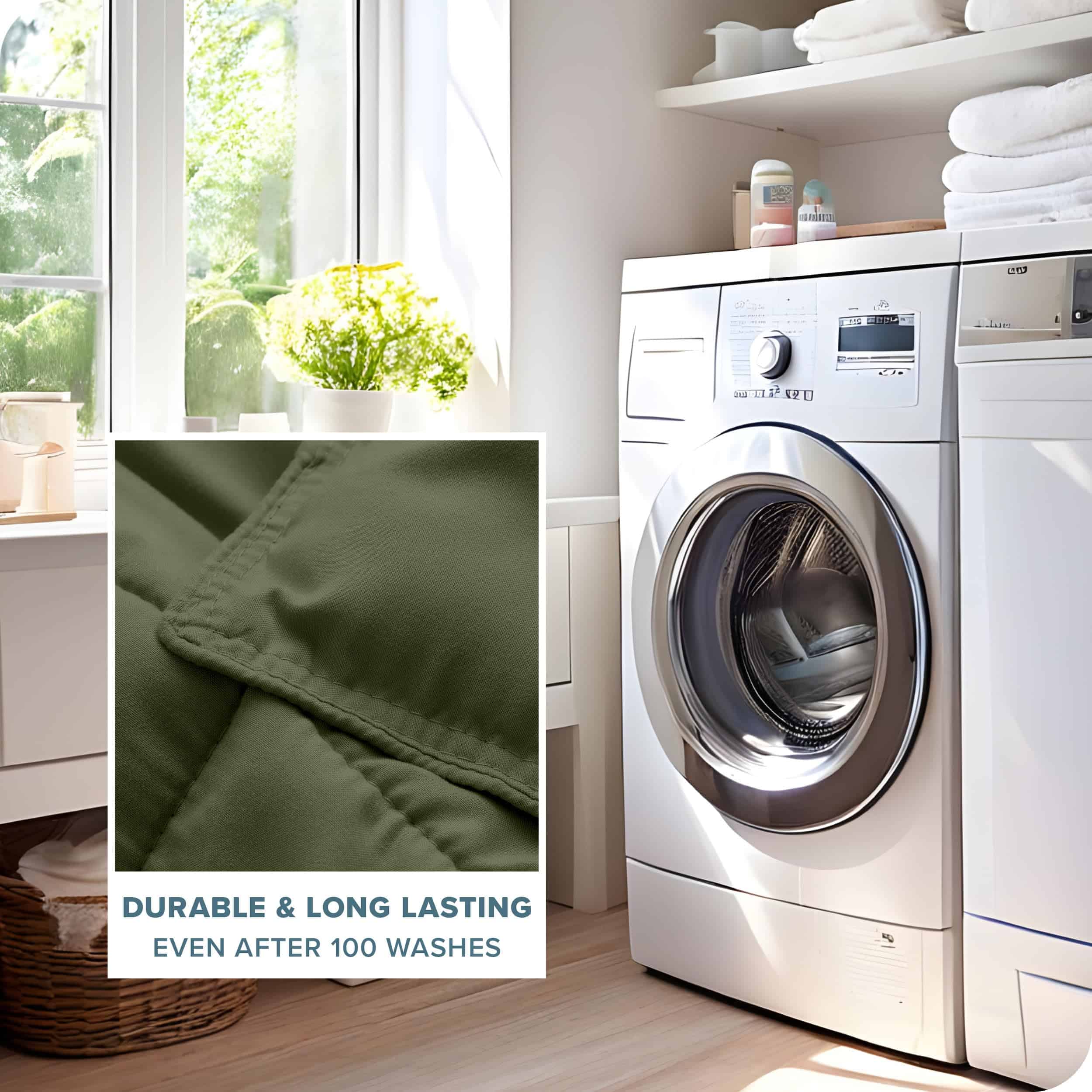 Juego de Edredón Bare Home - Tamaño Queen - -Verde Ciprés - Imagen 9