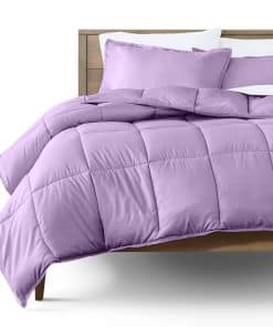 Juego de edredón Bare Home - Tamaño Queen - -Lavanda