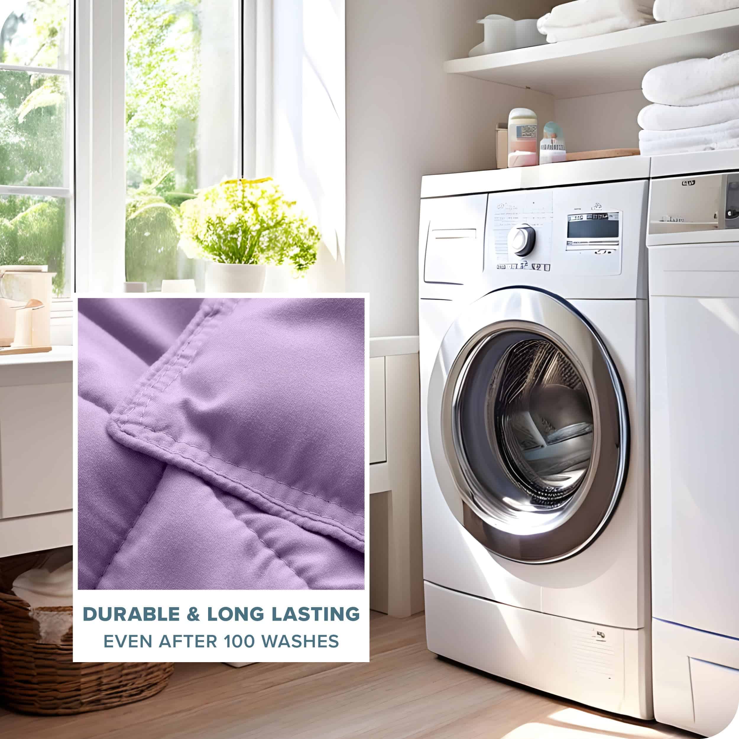 Juego de edredón Bare Home - Tamaño Queen - -Lavanda - Imagen 9