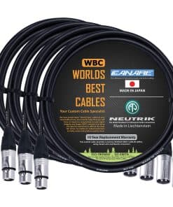 4 Unidades - 2 Pies � Cable de Micrófono Cuádruple