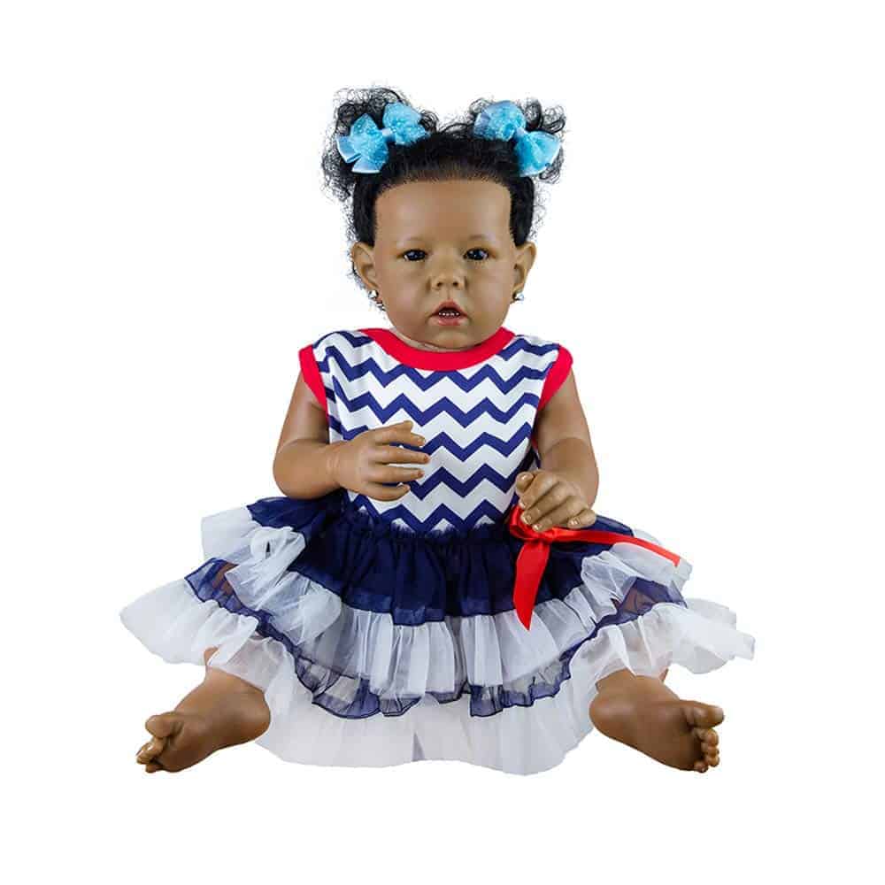 Muñeca Rebornova para Bebé Negra, Niña Afroamericana - Imagen 7