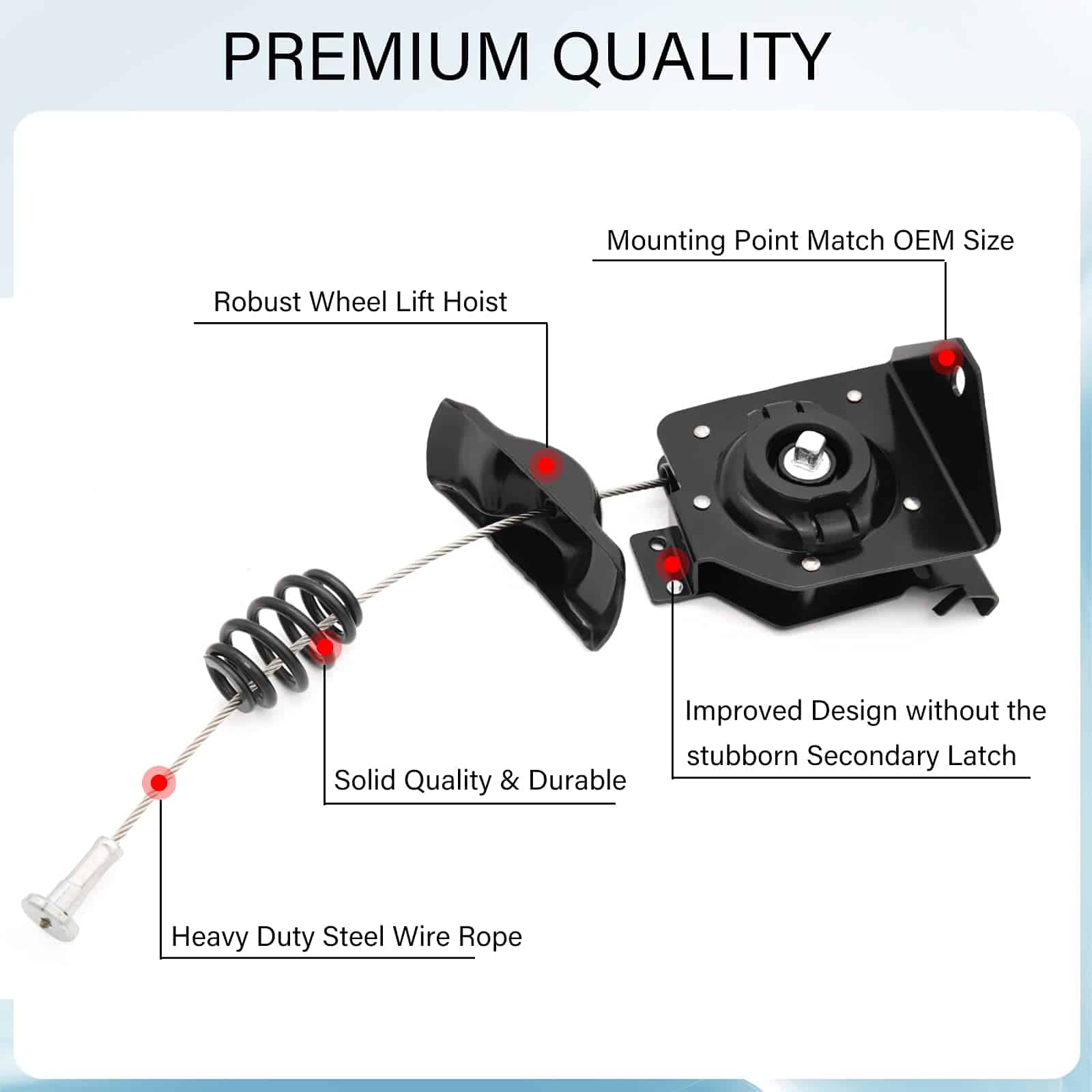 Malacate para llanta de repuesto, malacate para llanta de - Imagen 4