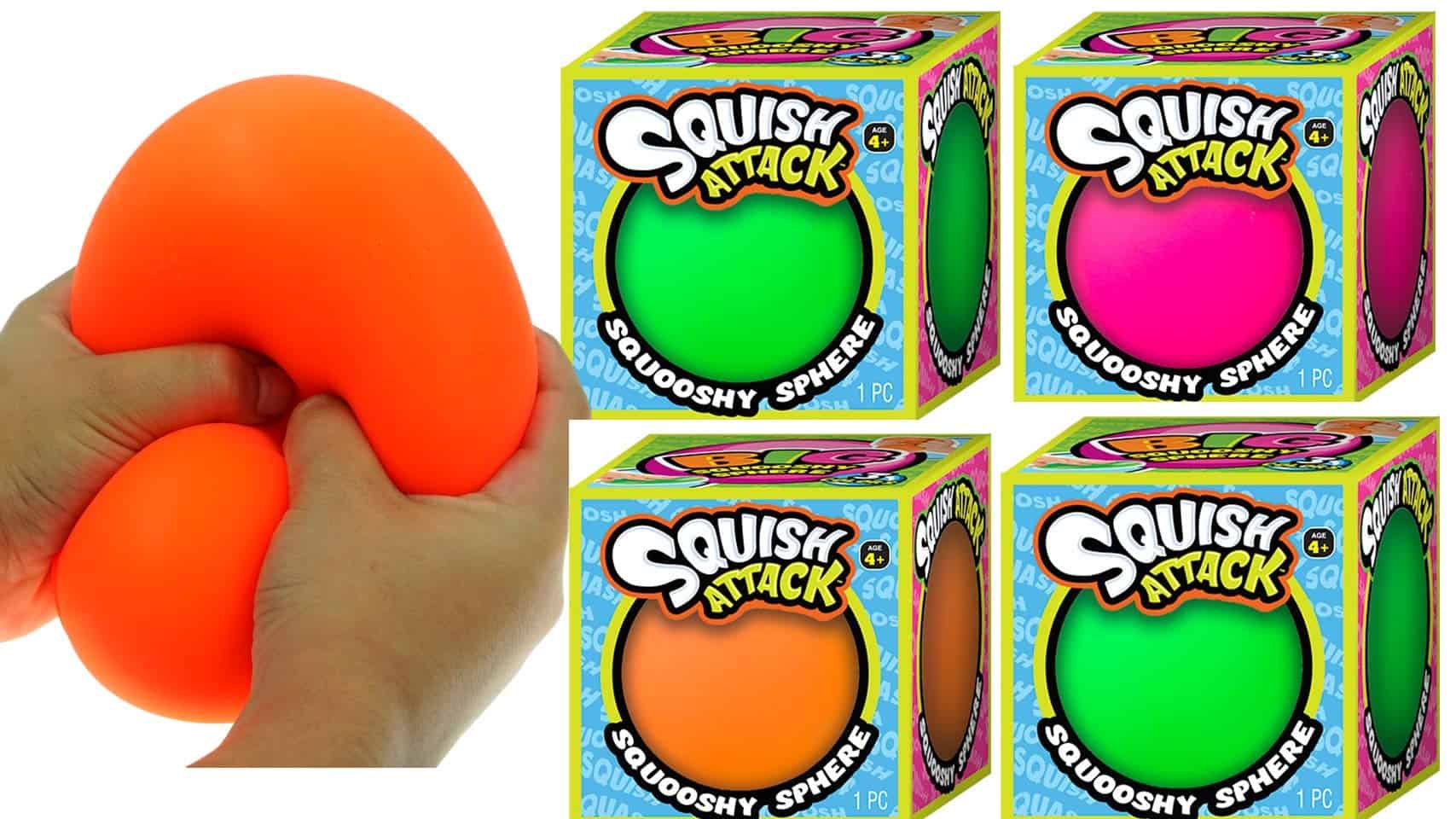 JA-RU Giant Stress Balls (4 Bolas de estrés surtidas) Jumbo