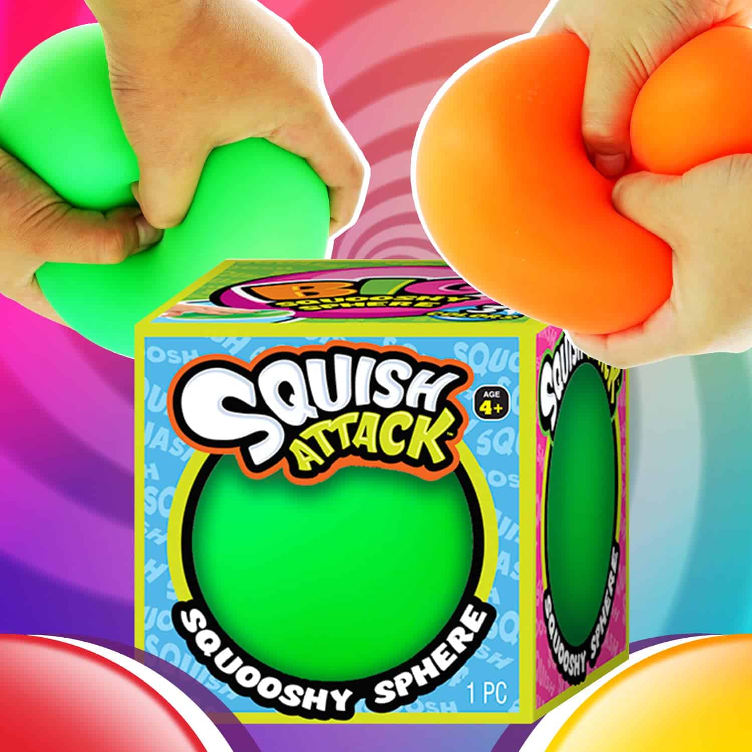 JA-RU Giant Stress Balls (4 Bolas de estrés surtidas) Jumbo - Imagen 5