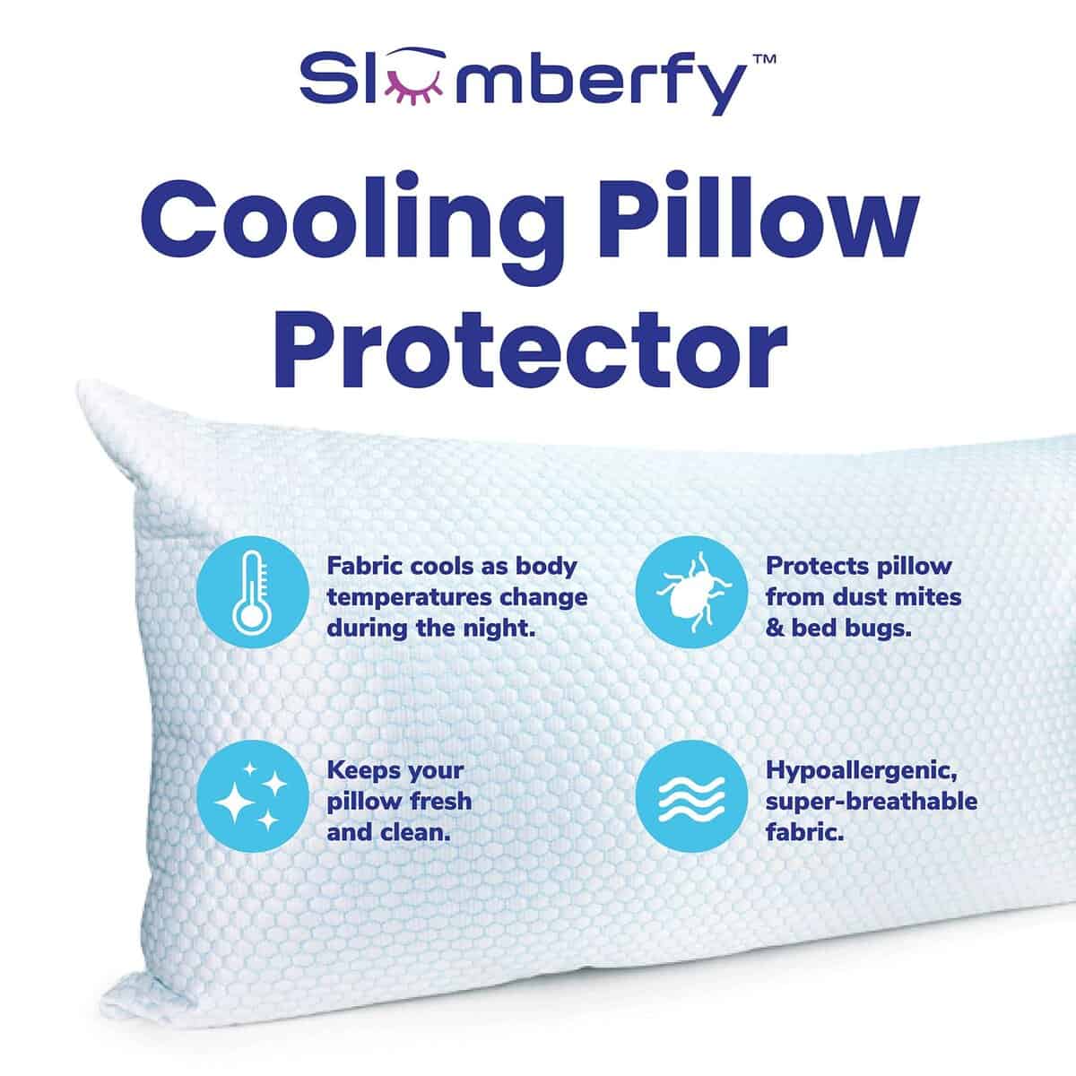 Protector de almohada refrigerante impermeable tamaño Queen - Imagen 3