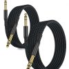 Cable de Instrumento TRS de 6.35mm 20FT 2-Pack, Jack Macho