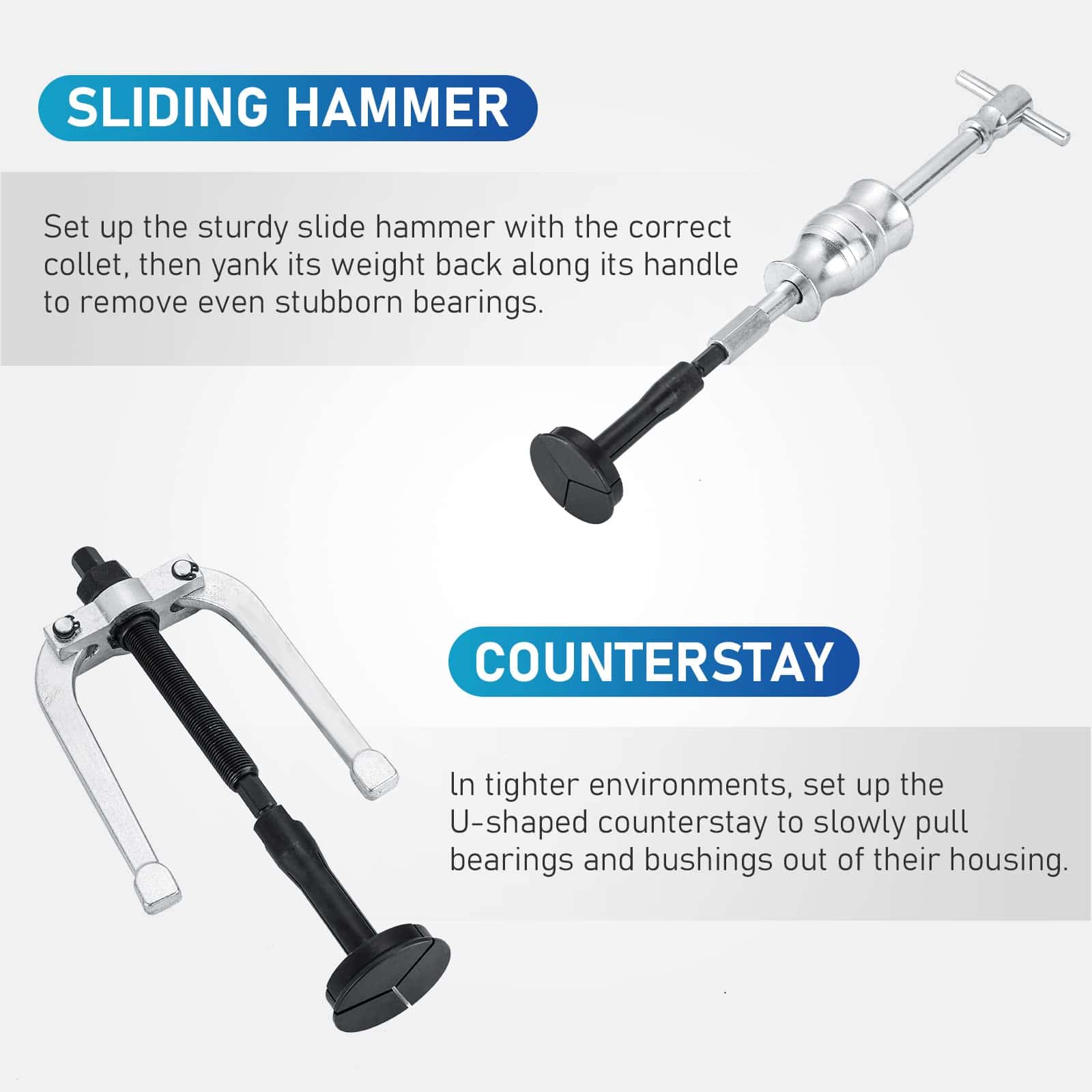 Juego de Extractor de Cojinete de Rodamientos y Sello de - Imagen 5