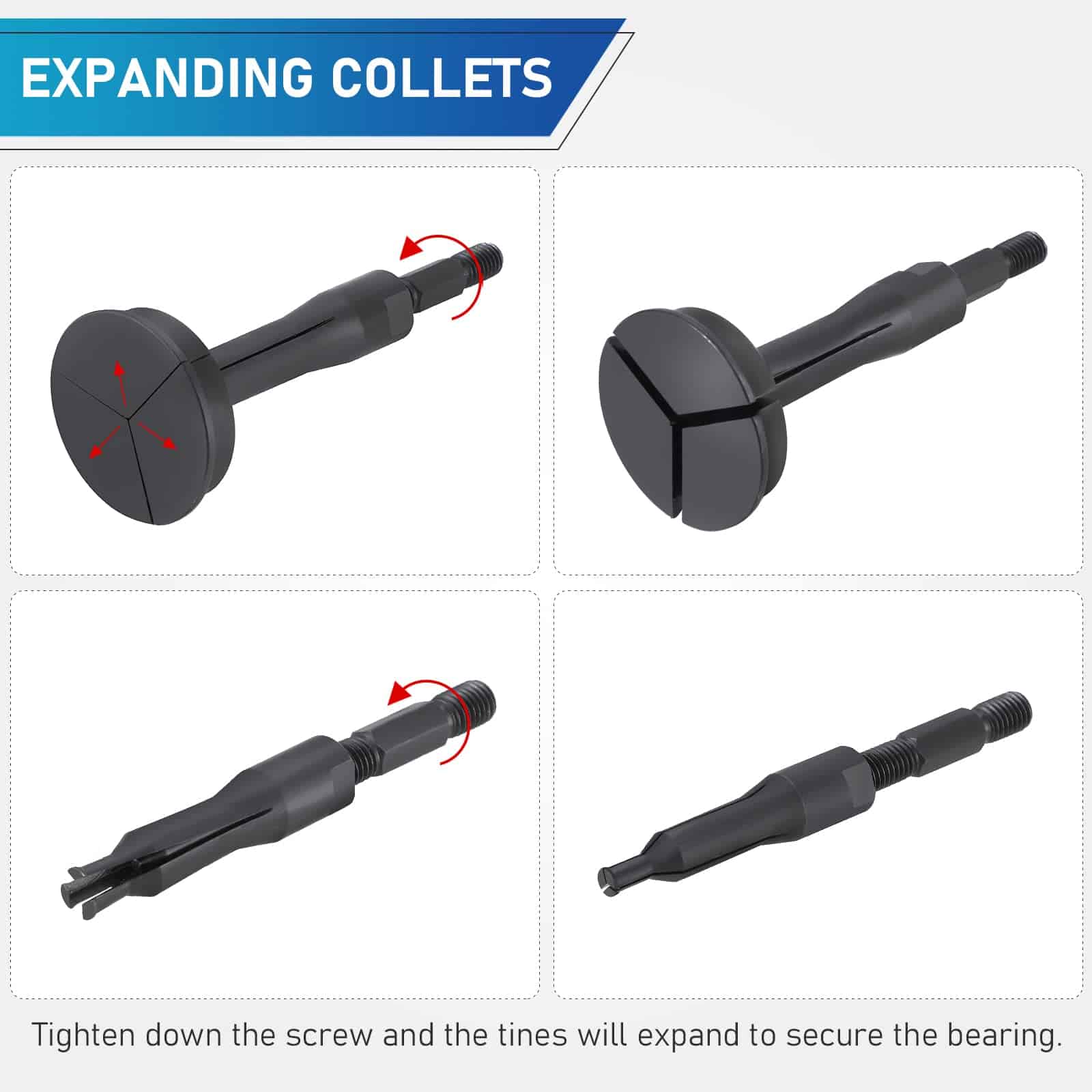 Juego de Extractor de Cojinete de Rodamientos y Sello de - Imagen 4