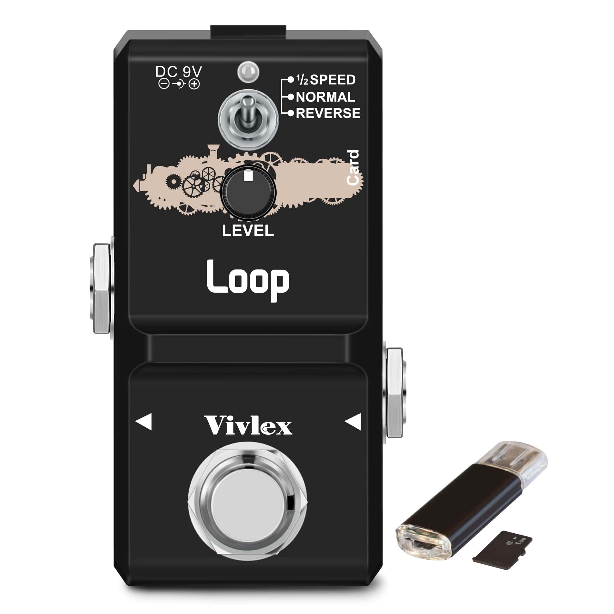 Pedal de Guitarra Vivlex LN-332AS Mini Looper de Grabación