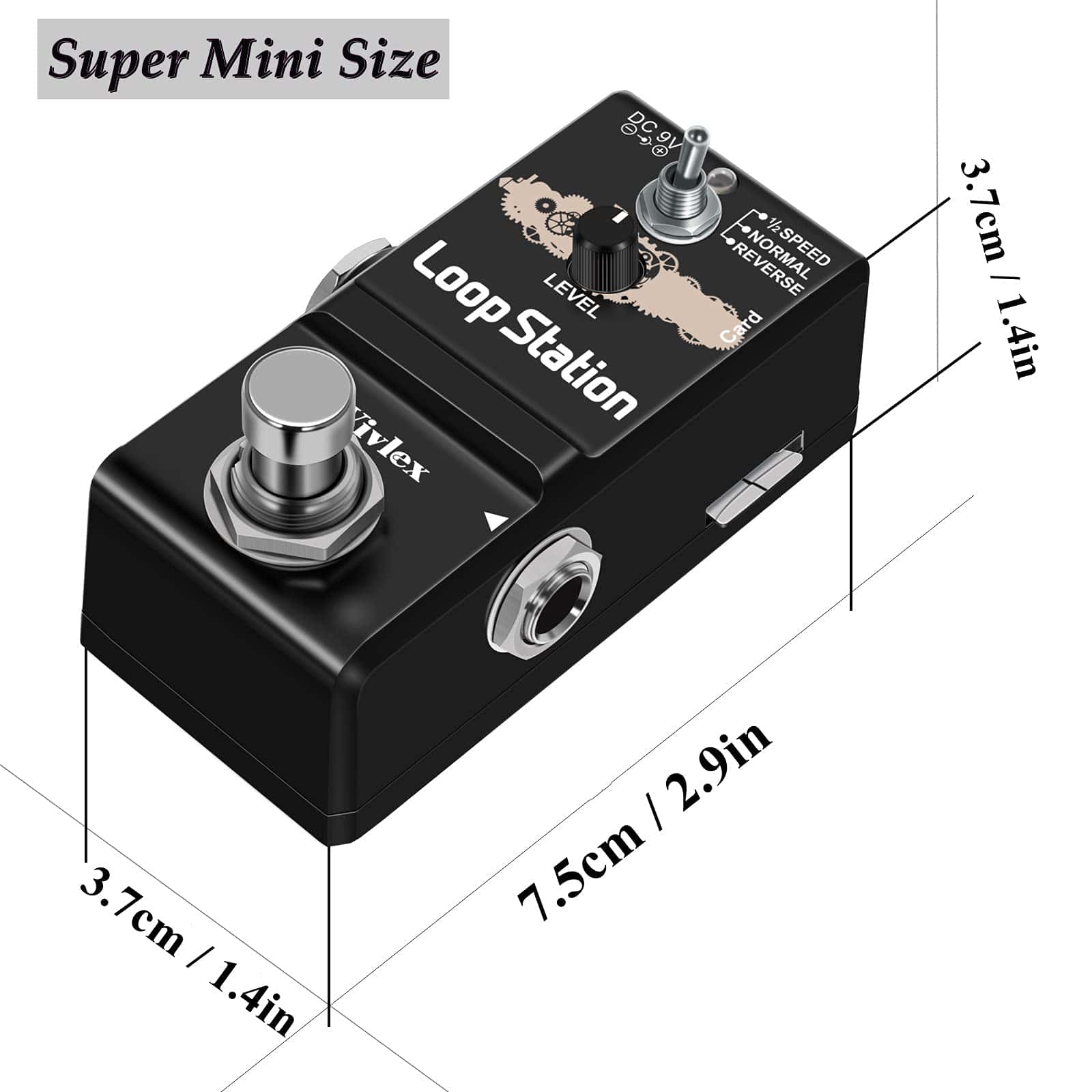 Pedal de Guitarra Vivlex LN-332AS Mini Looper de Grabación - Imagen 5