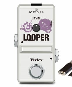 Vivlex LN-332A Pedal de Loop Guitarra Mini Grabación de