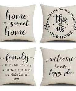 Fundas de Almohada NYDECOR de Estilo Granja con Frases