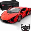 Coche R/C a escala 1/14 2.4Ghz Lamborghini Sian FKP 37 Rojo