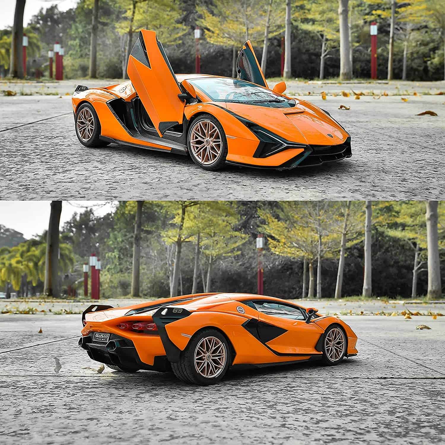 Coche R/C a escala 1/14 2.4Ghz Lamborghini Sian FKP 37 Rojo - Imagen 7