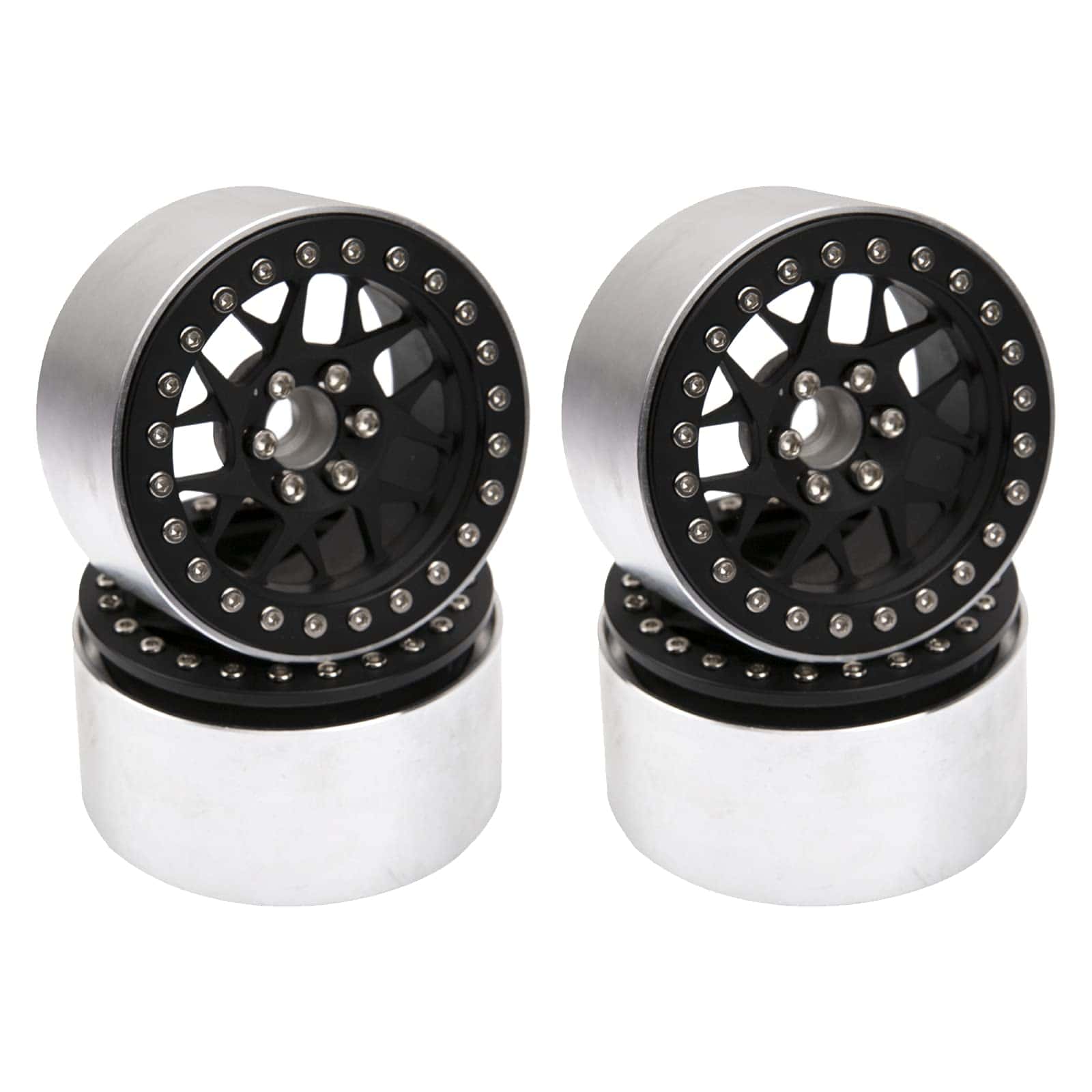 4Pcs Vgoohobby Ruedas de Aluminio de 2.2" RC Beadlock