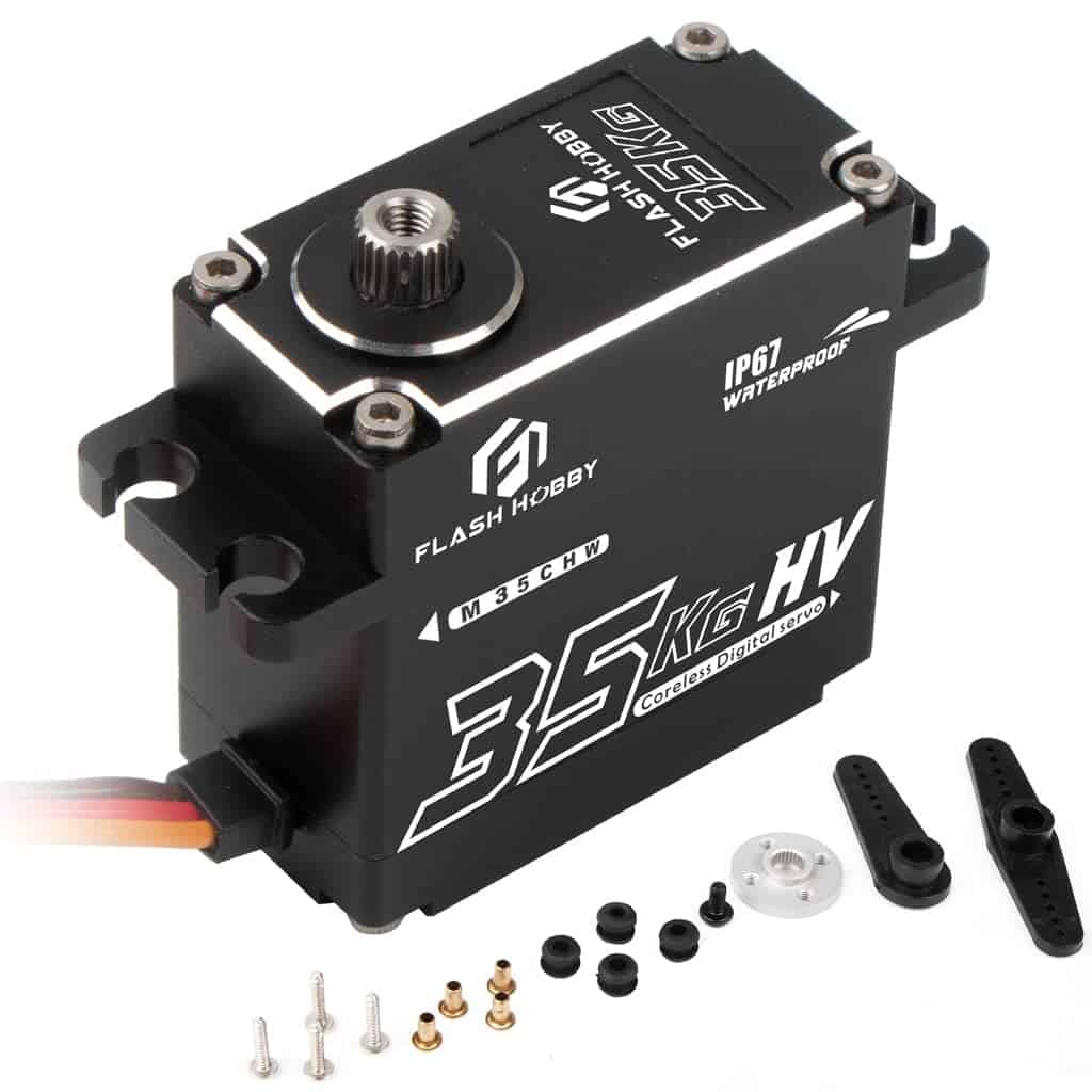 Servo FLASH HOBBY de 35KG Núcleo sin núcleo Servo Caja de