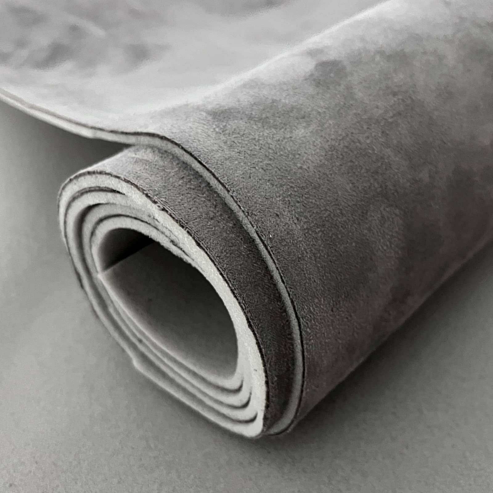 Tela para el forro del techo del automóvil de gamuza gris - Imagen 3