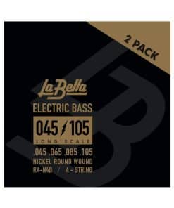 Juego de 2 cuerdas de bajo eléctrico La Bella RX-N4D Long