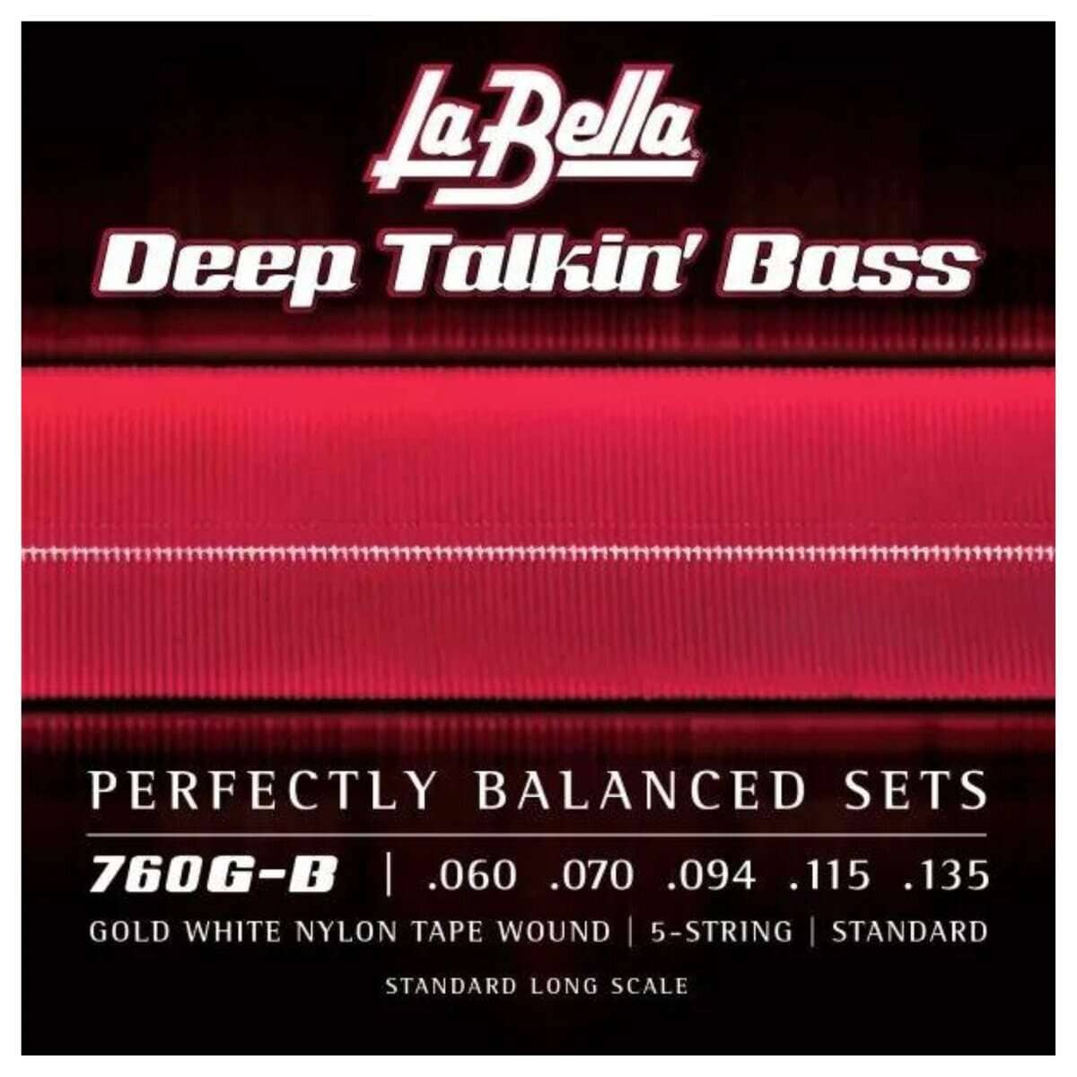 La Bella 760G-B Cuerdas de Bajo con Entorchado de Cinta de