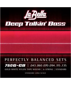 Cuerdas de bajo La Bella 760G-CB Deep Talkin 'Gold White