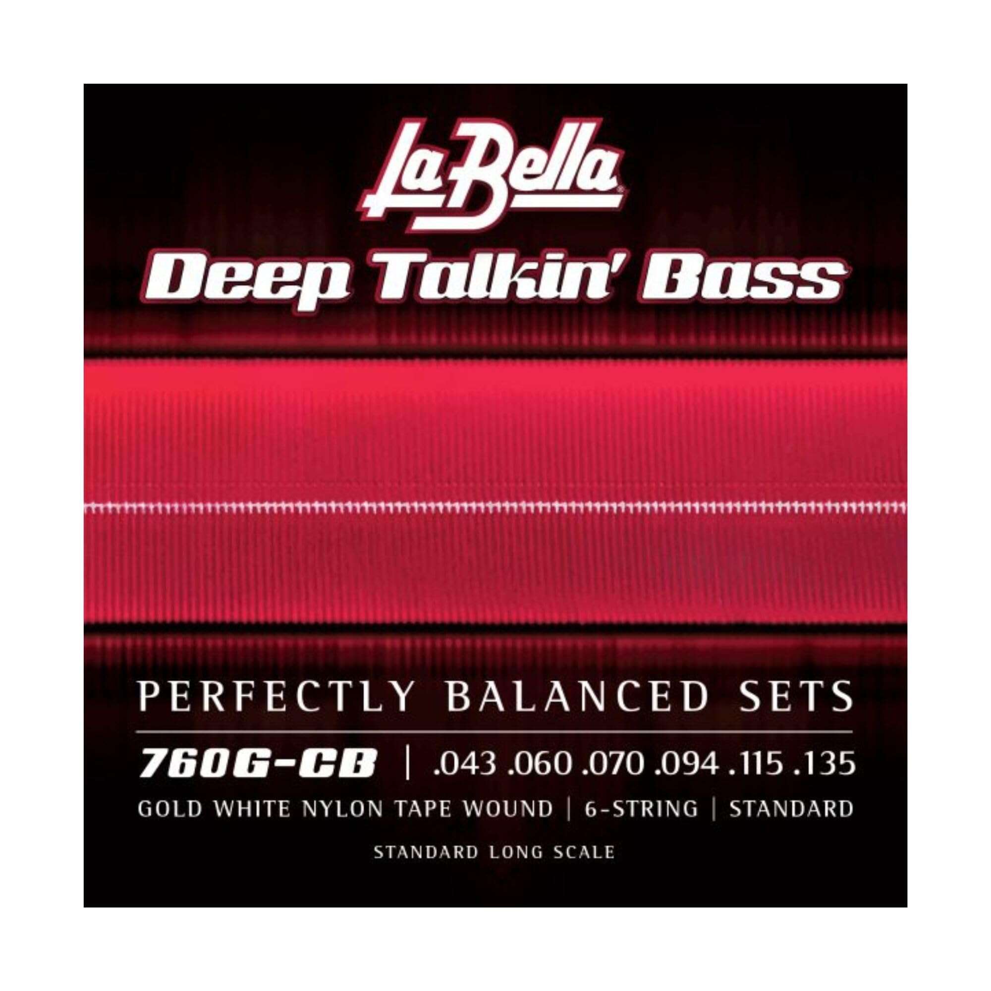 Cuerdas de bajo La Bella 760G-CB Deep Talkin 'Gold White
