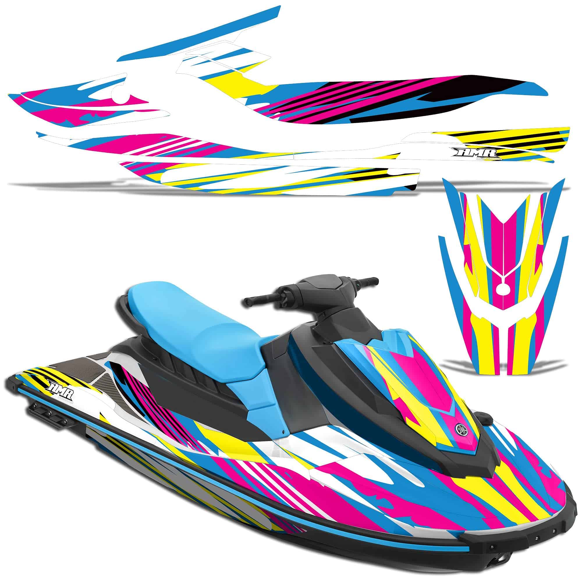 Kit de gráficos adhesivos para Jet Ski AMR Racing