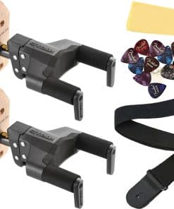 Paquete de 2 soportes de guitarra Hercules PLUS Series Wood