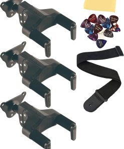 Lote de 3 Perchas de Pared de Acero con Auto Agarre