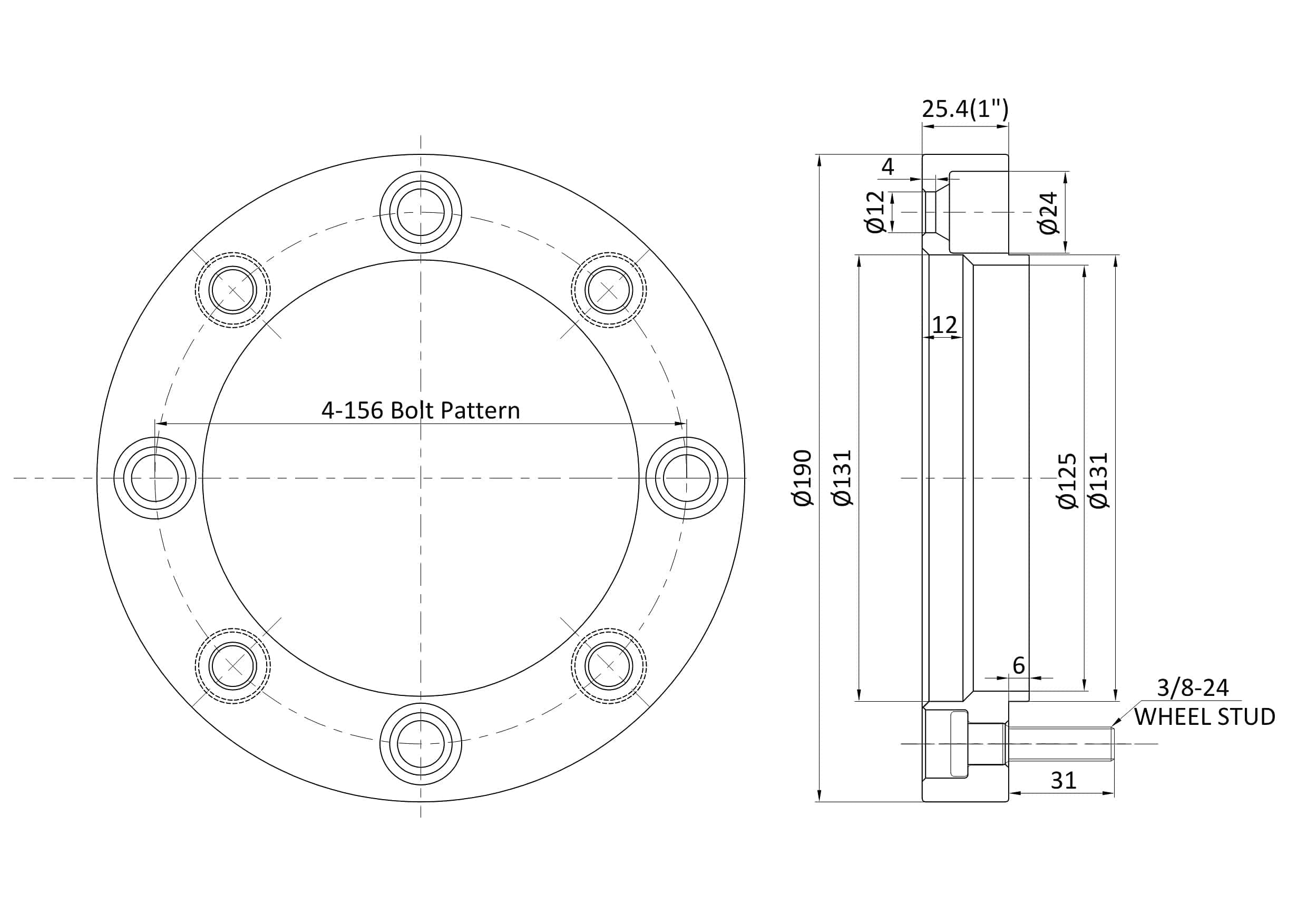 PreeminentMotors 4 pcs Espaciador de Rueda ATV UTV Forjado| - Imagen 8