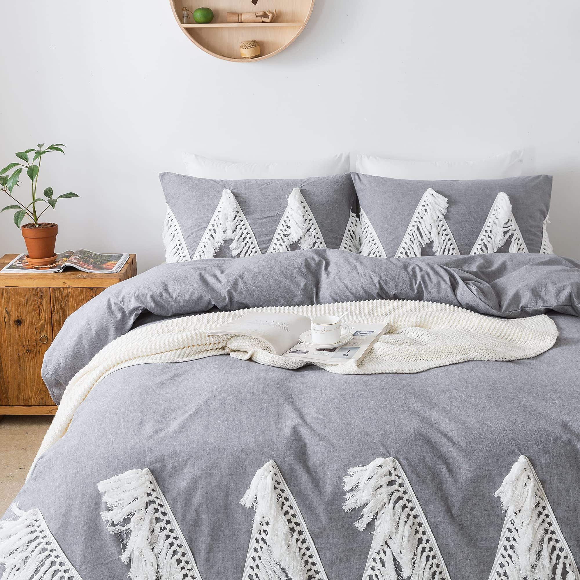 Juego de Funda de Edredón con Borlas Softta Boho Fringed
