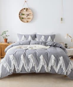 Juego de Funda de Edredón de Borlas Boho Softta Fringed