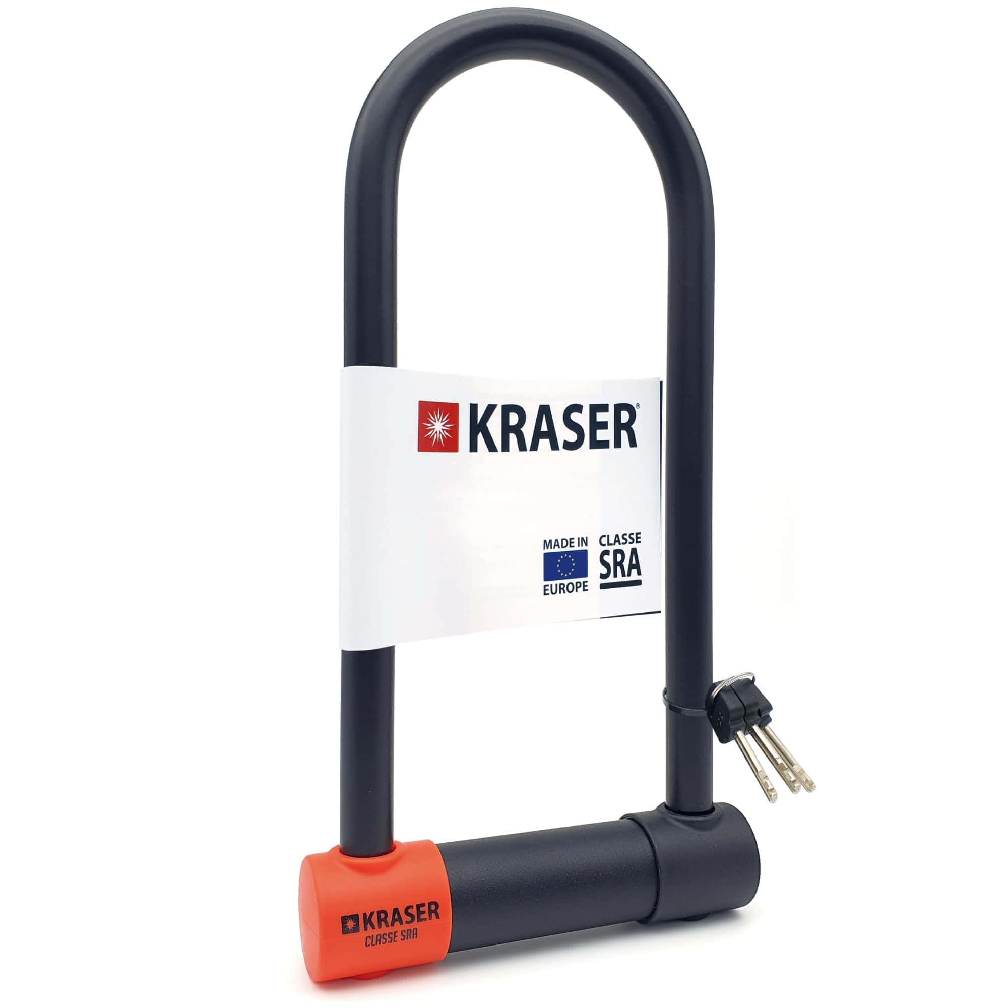 Candado U para Motocicleta KRASER KR120L, Aprobado por SRA,
