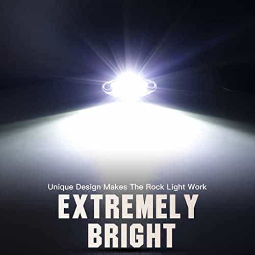 Luces LEDOPPO R1 de Roca Blancas 12PCS a Prueba de Agua - Imagen 3