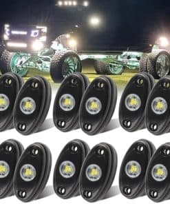 Luces LEDOPPO R1 de Roca Blancas 12PCS a Prueba de Agua