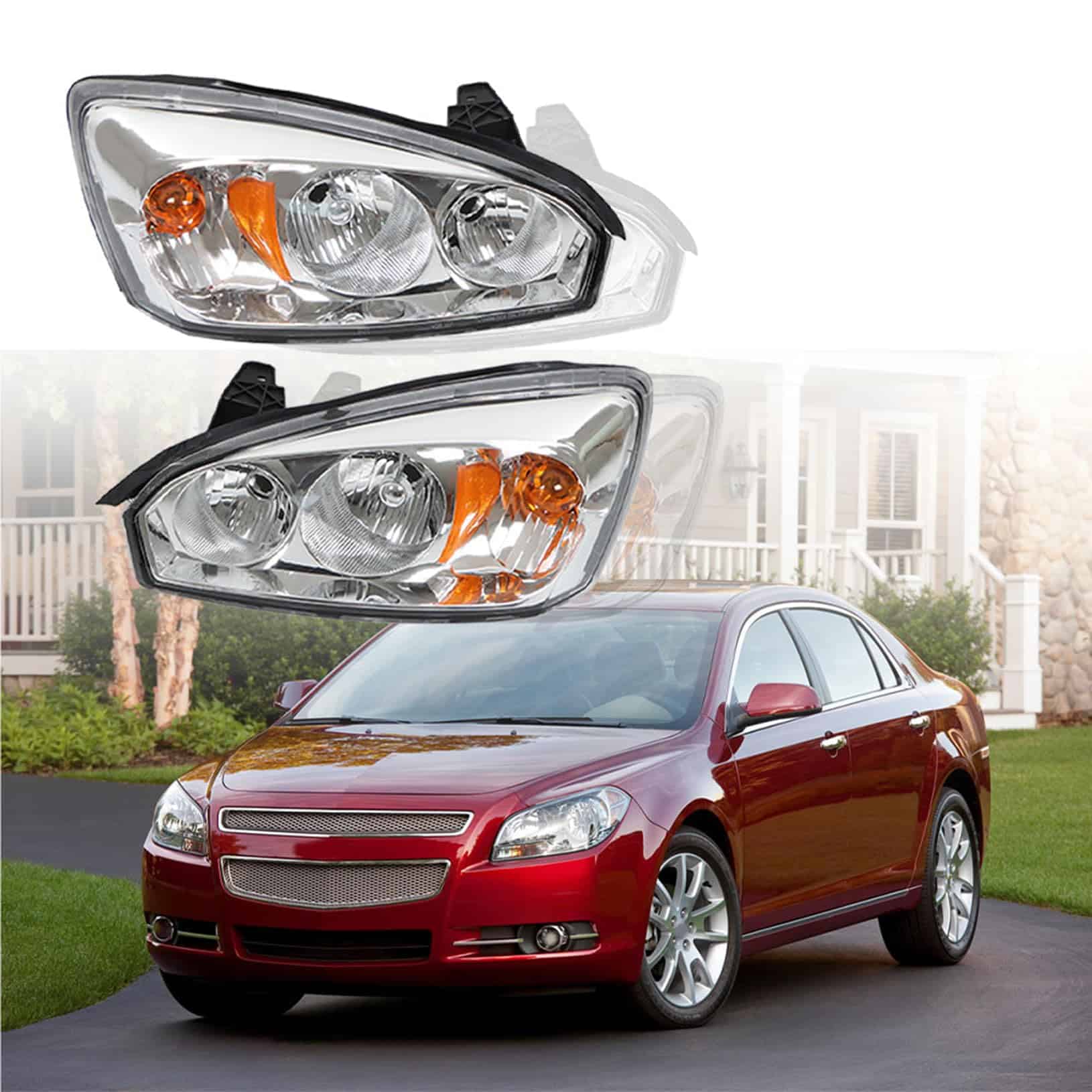 Faros de repuesto LABLT para Chevy Malibu SS 2004 2005 2006
