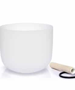 Tazón de canto de cuarzo esmerilado del TERCER OJO del