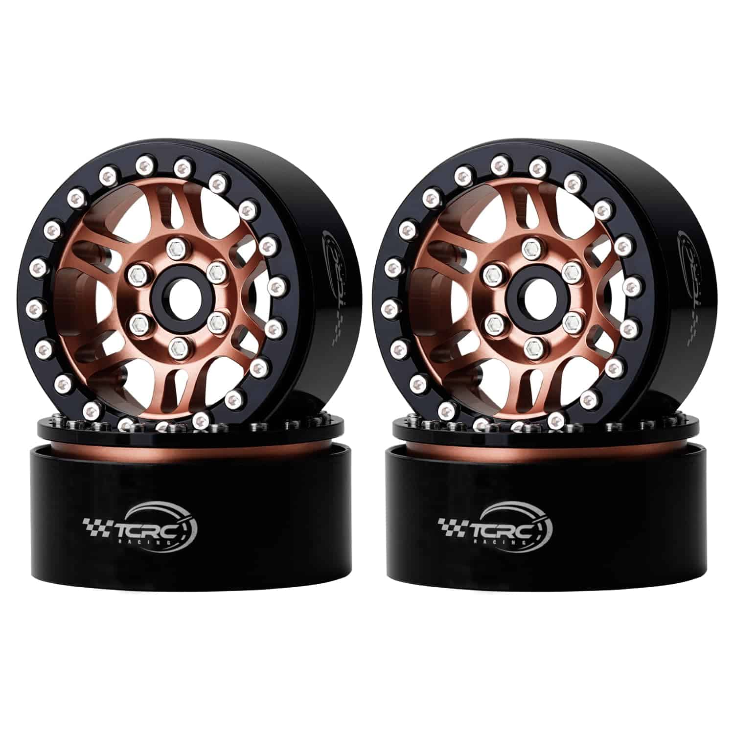 TCRC 4PCS Aluminum 1.9" High Mass RC Beadlock Wheel Hubs - Imagen 4