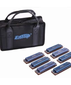 Set de armónicas 7 llaves blues harp 008K Armónicas
