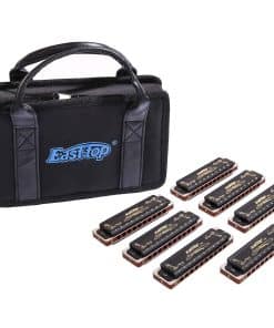 Set de armónicas 12 llaves blues harp 008K Armónicas