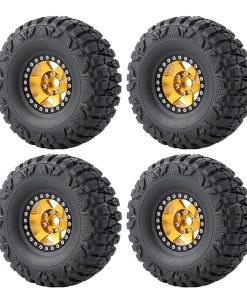 4PCS Ruedas de Aleación de Aluminio 1.9" con Neumáticos de